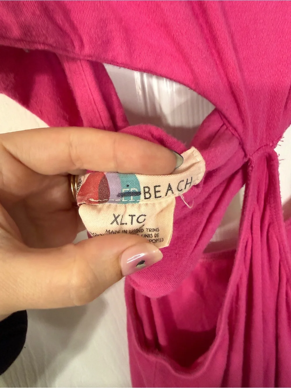 FP Beach Backless Cutout Maxi Dress in Magenta - Picture 3 of 4